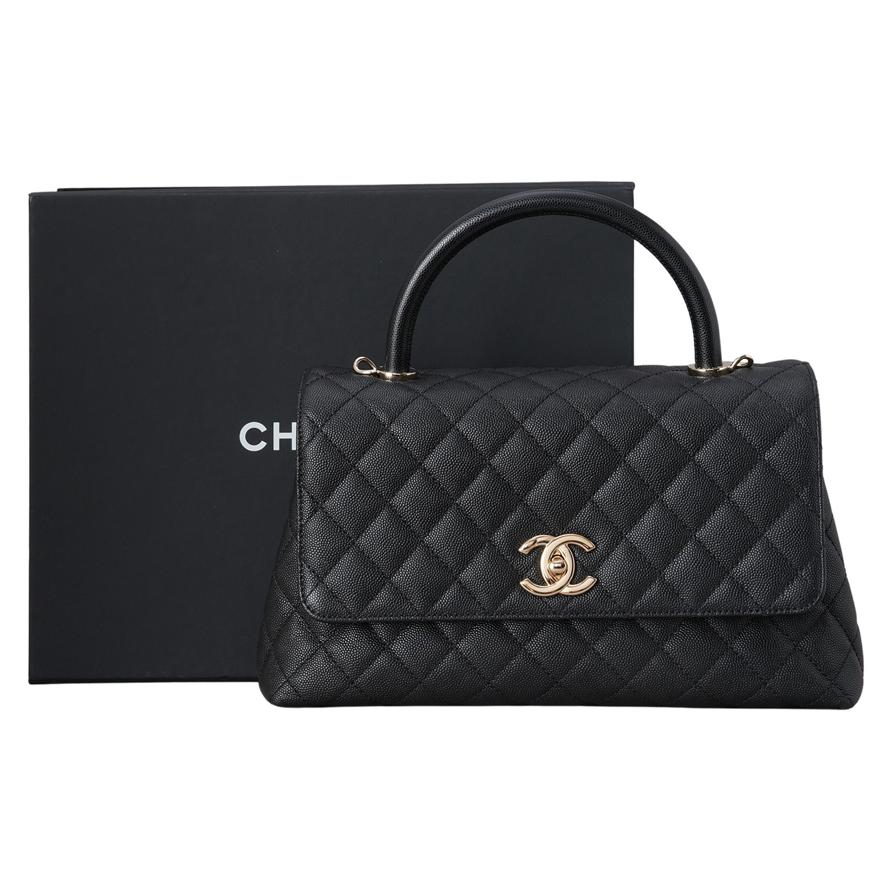 CHANEL(USED)샤넬 캐비어 코코핸들 미듐