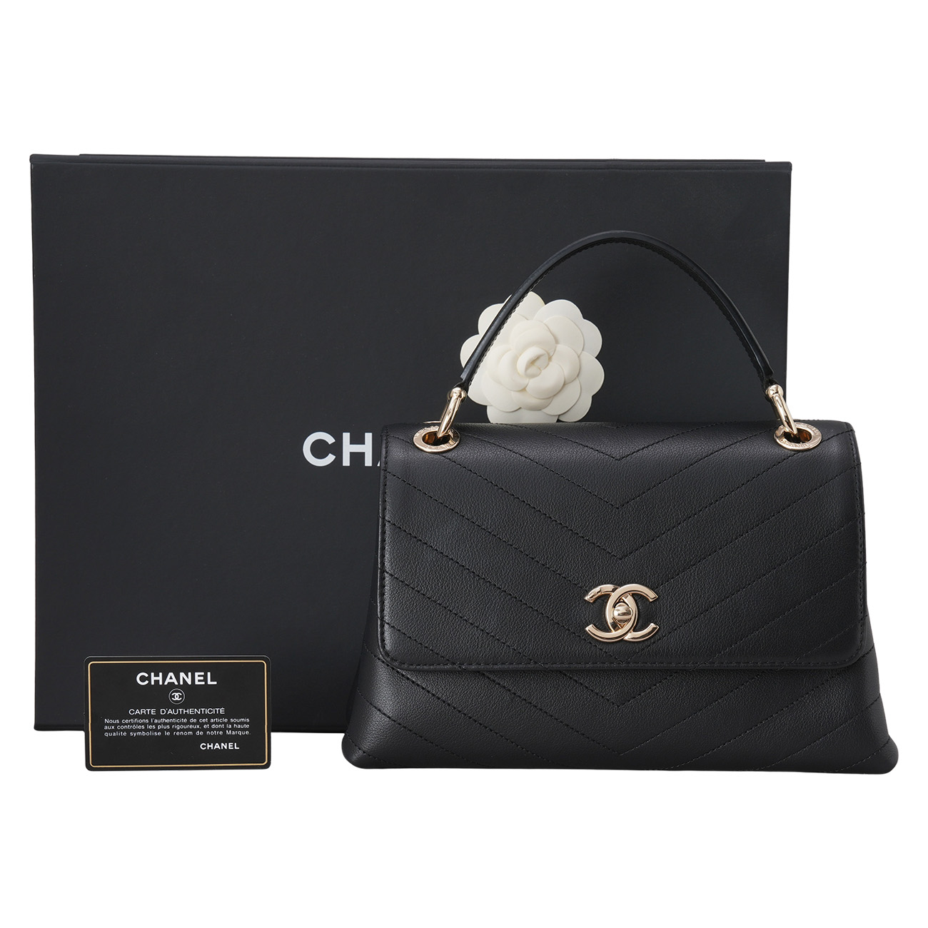 CHANEL(USED)샤넬 A57147 쉐브론 스티치 탑핸들 숄더백