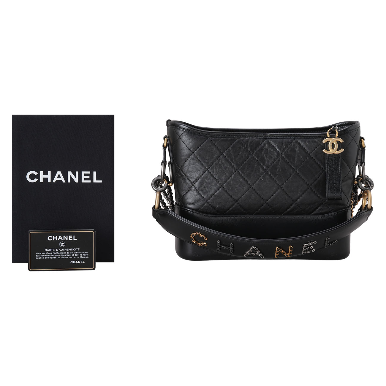 CHANEL(USED)샤넬 가브리엘 호보 미듐 & 레터링 스트랩