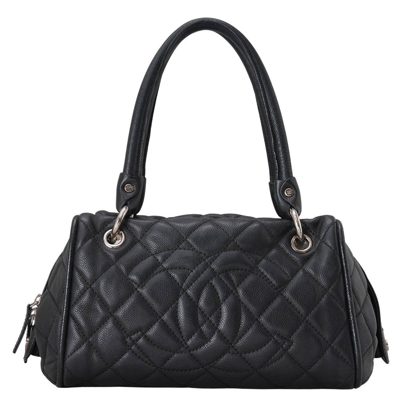 CHANEL(USED)샤넬 캐비어 타임리스 볼링 토트 숄더백