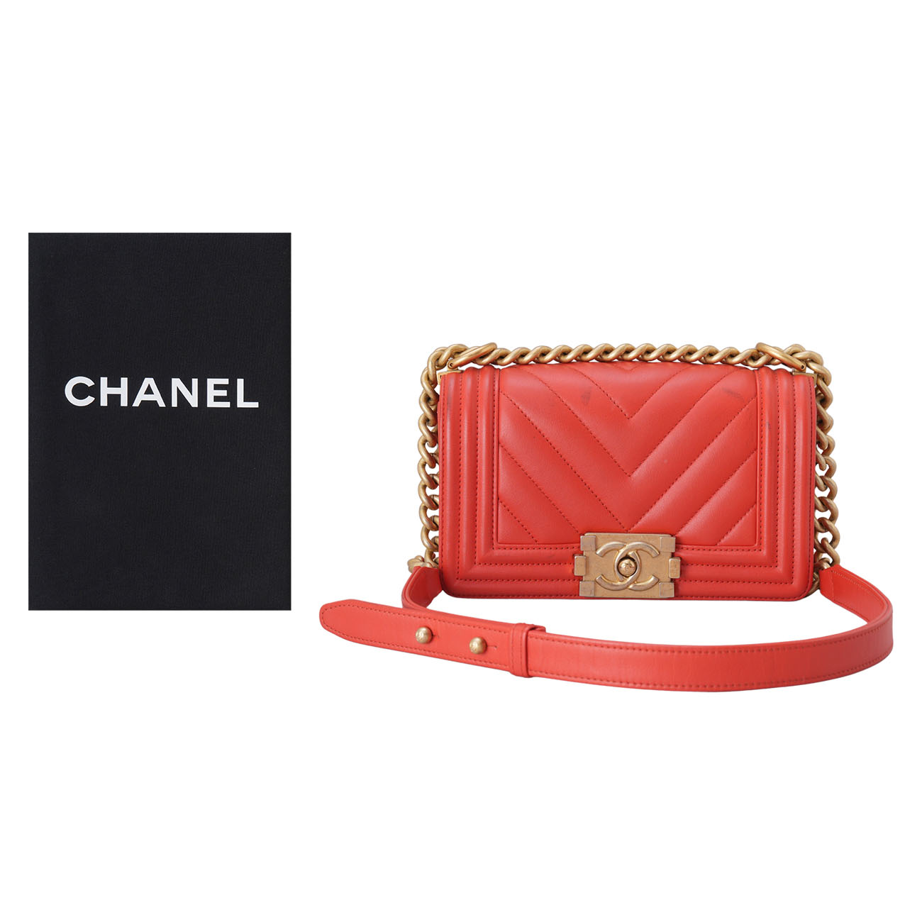 CHANEL(USED)샤넬 쉐브론 보이샤넬 스몰 플랩백