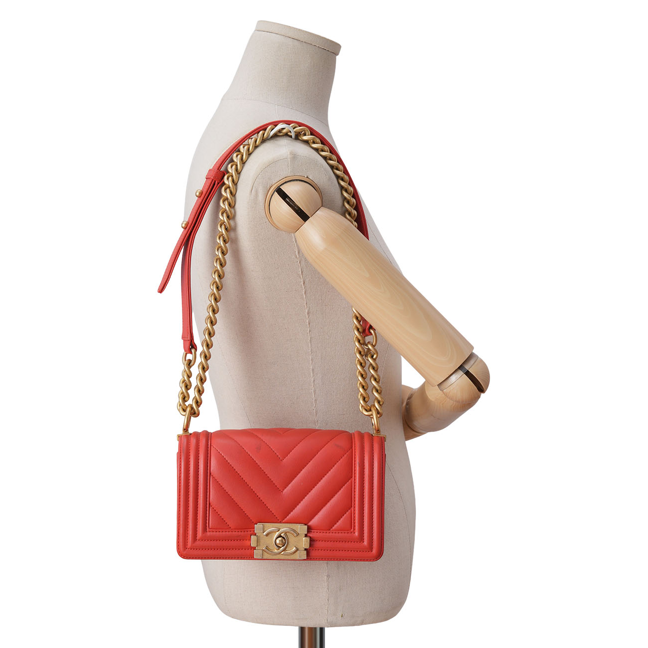 CHANEL(USED)샤넬 쉐브론 보이샤넬 스몰 플랩백