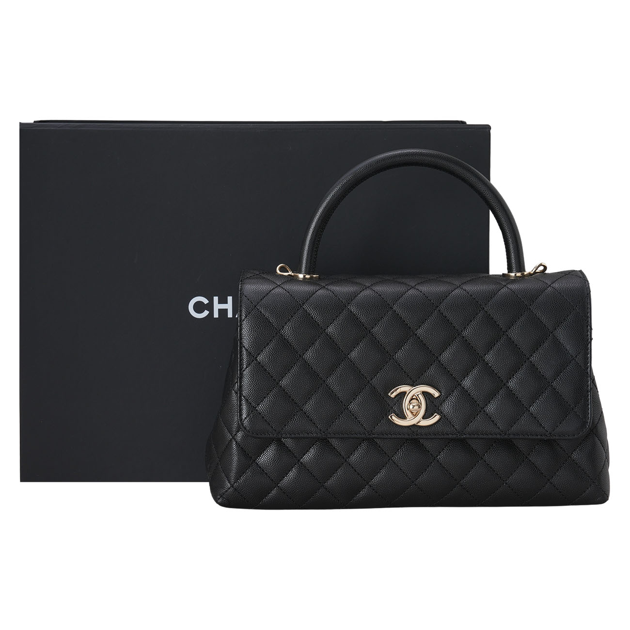 CHANEL(USED)샤넬 캐비어 코코핸들 미듐