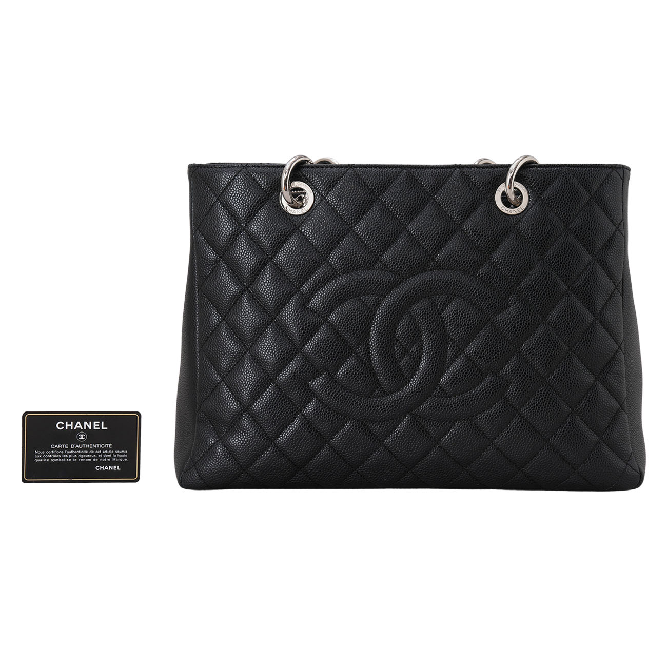 CHANEL(USED)샤넬 캐비어 그랜드샤핑 숄더백