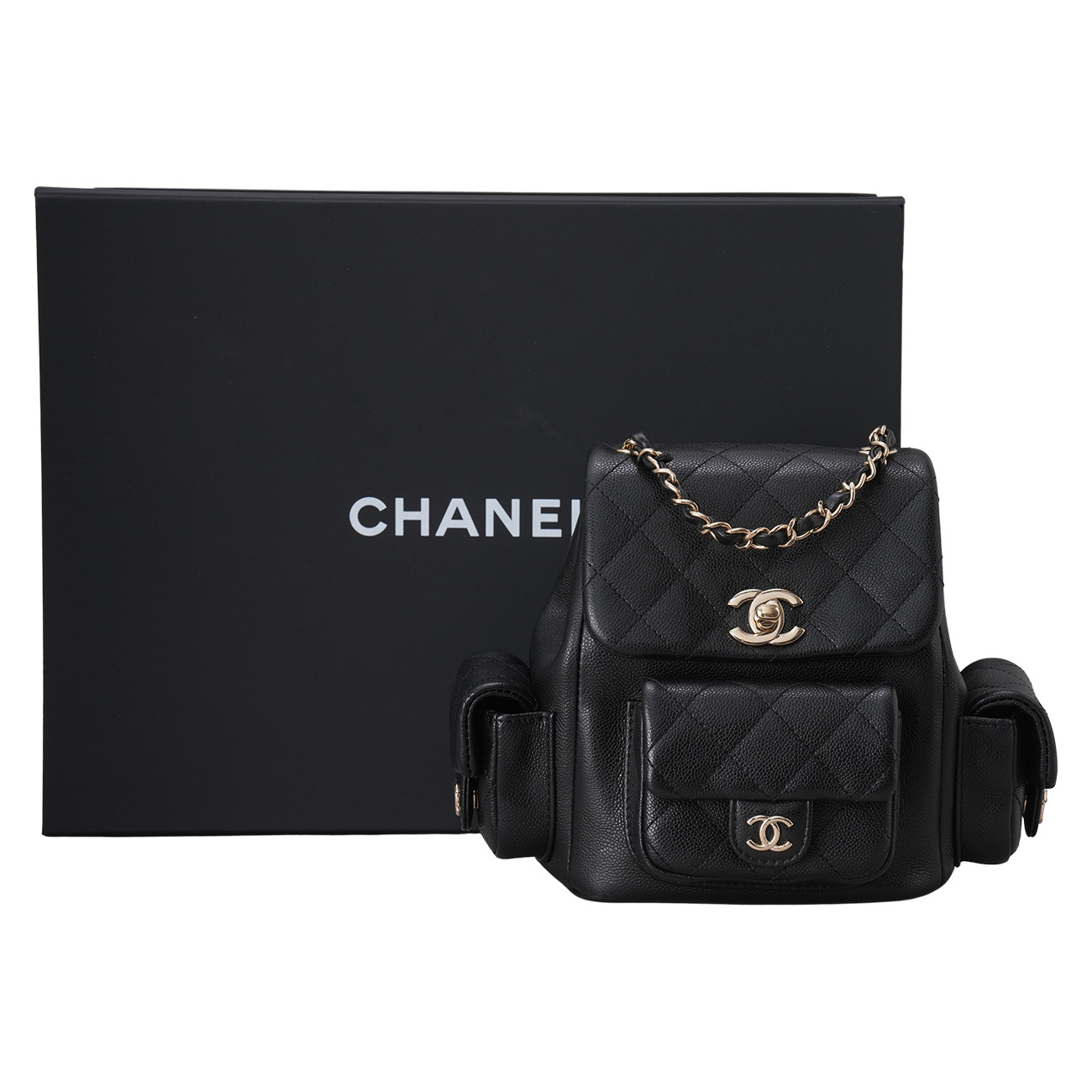 CHANEL(USED)샤넬 AS4399 캐비어 듀마 백팩 스몰
