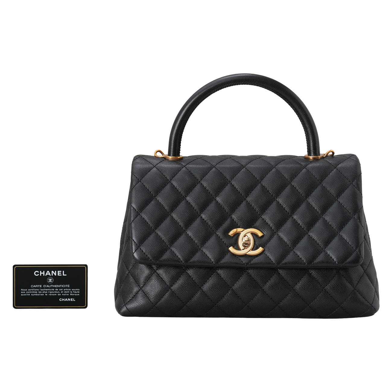 CHANEL(USED)샤넬 캐비어 코코핸들 28