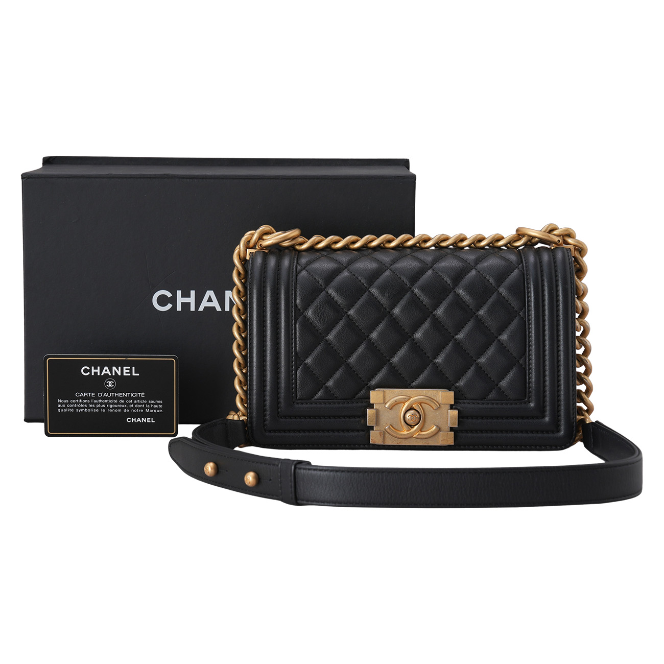 CHANEL(USED)샤넬 보이샤넬 스몰 체인 플랩백