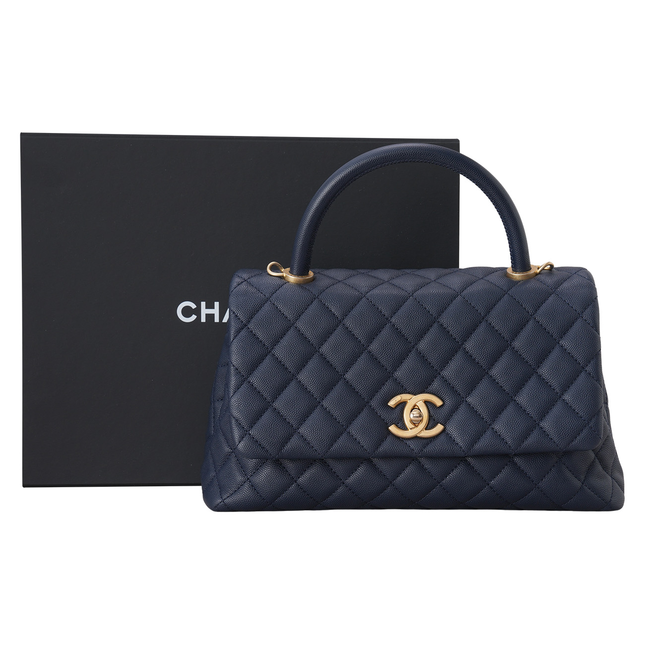 CHANEL(USED)샤넬 캐비어 코코핸들 미듐