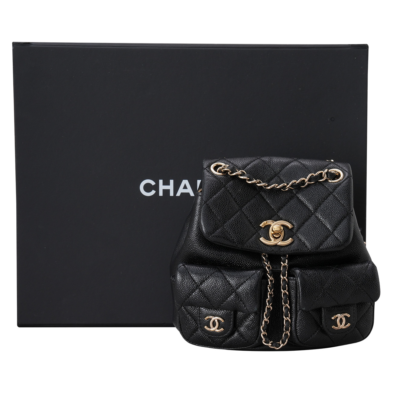 CHANEL(USED)샤넬 AS3787 캐비어 투포켓 듀마 백팩