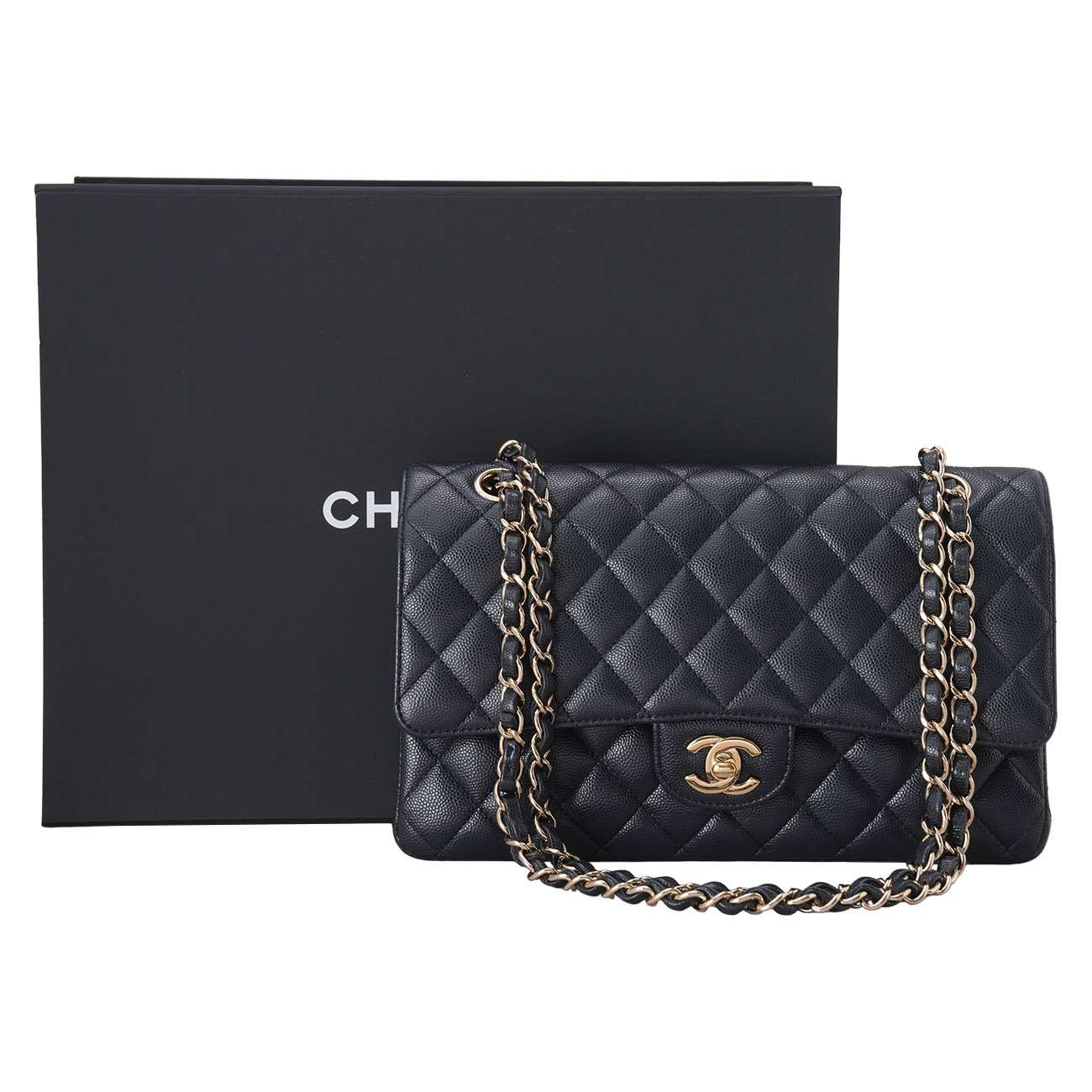 CHANEL(USED)샤넬 캐비어 클래식 미듐 플랩백