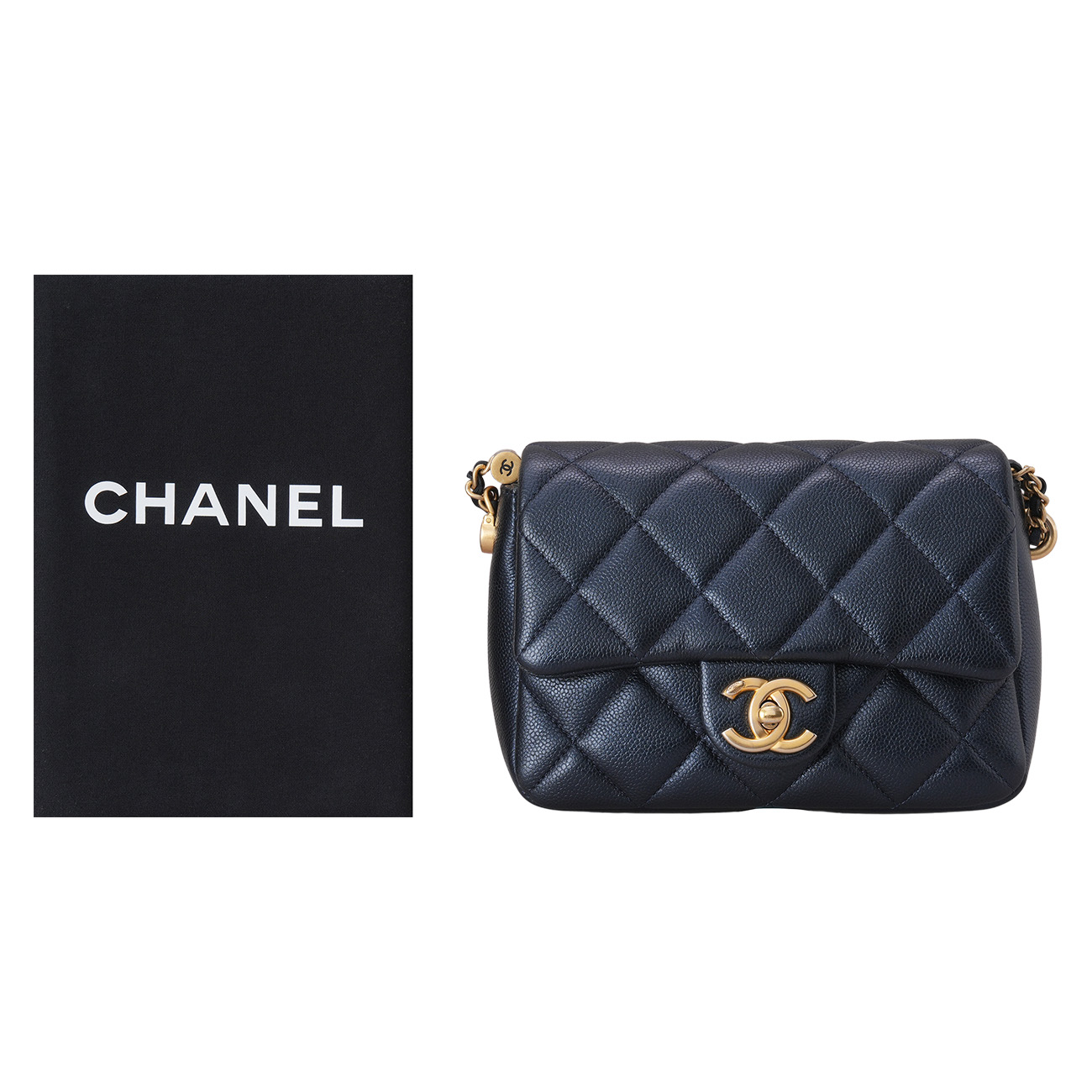 CHANEL(USED)샤넬 시즌 더블 스트랩 플랩백
