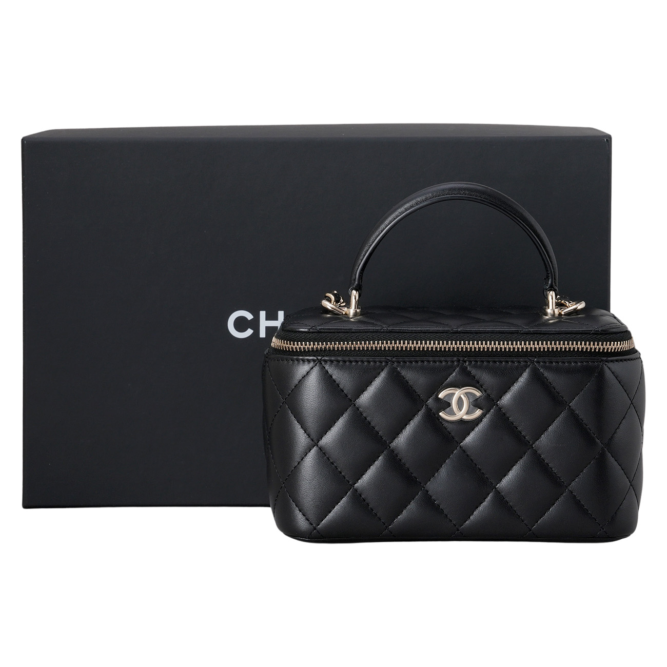 CHANEL(USED)샤넬 베니티 탑핸들 블랙