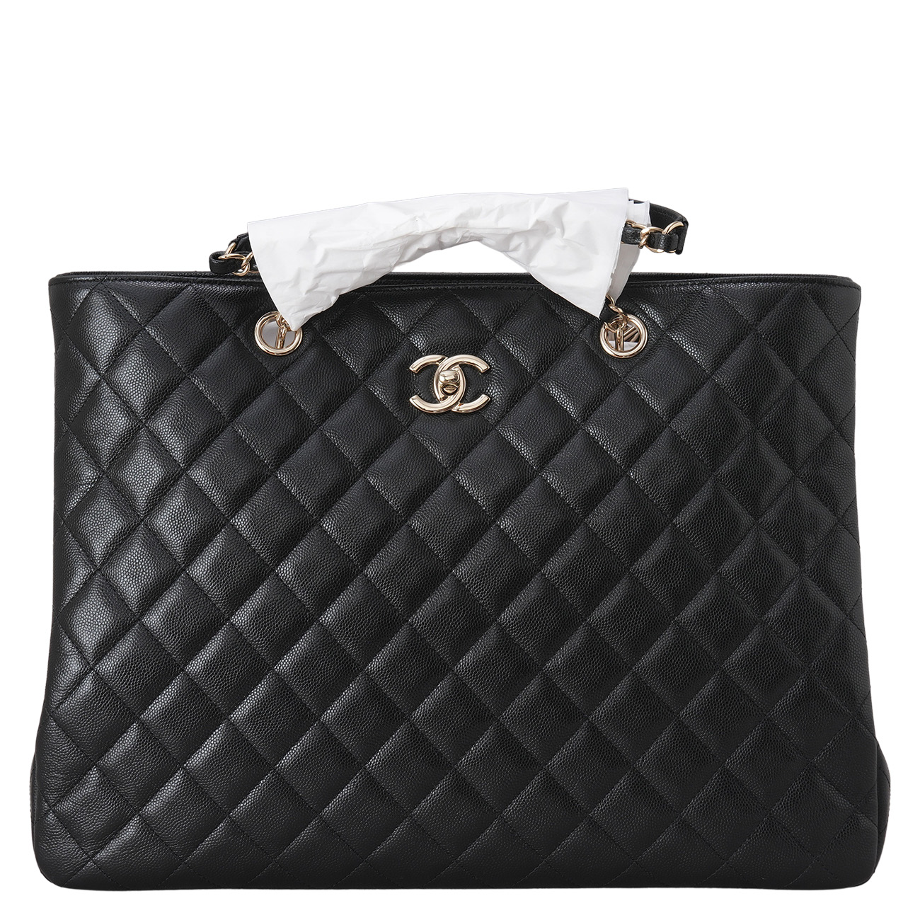 CHANEL(USED)샤넬 A91046 캐비어 타임리스 쇼퍼백