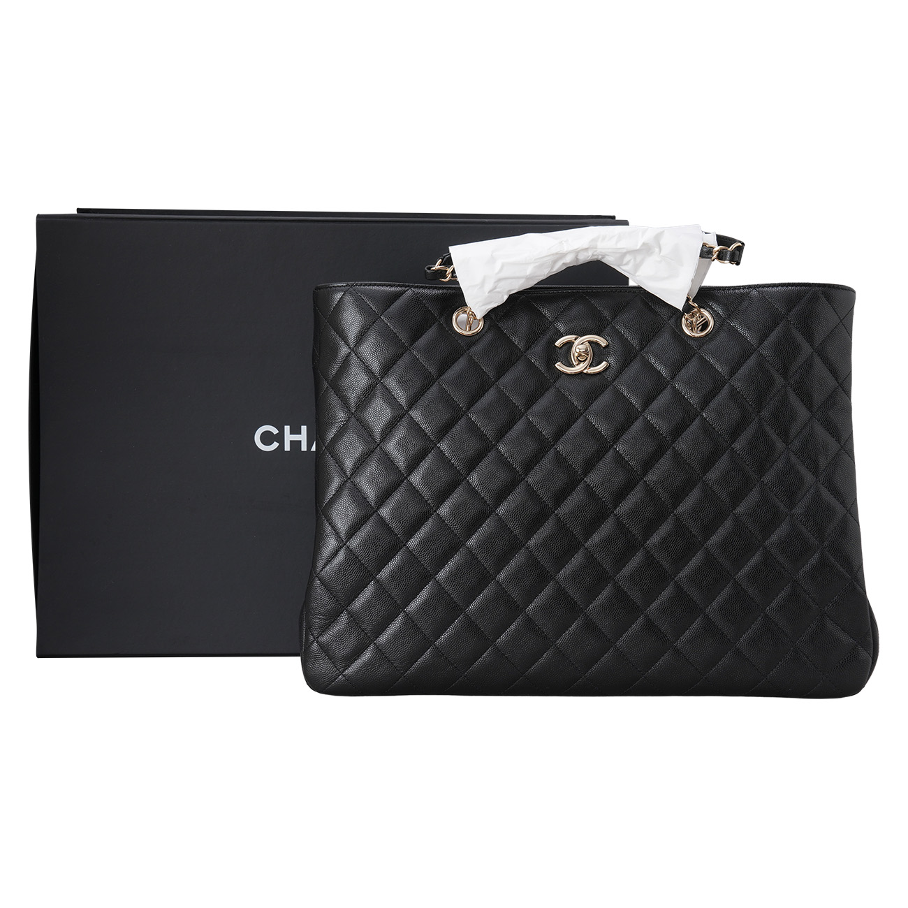 CHANEL(USED)샤넬 A91046 캐비어 타임리스 쇼퍼백