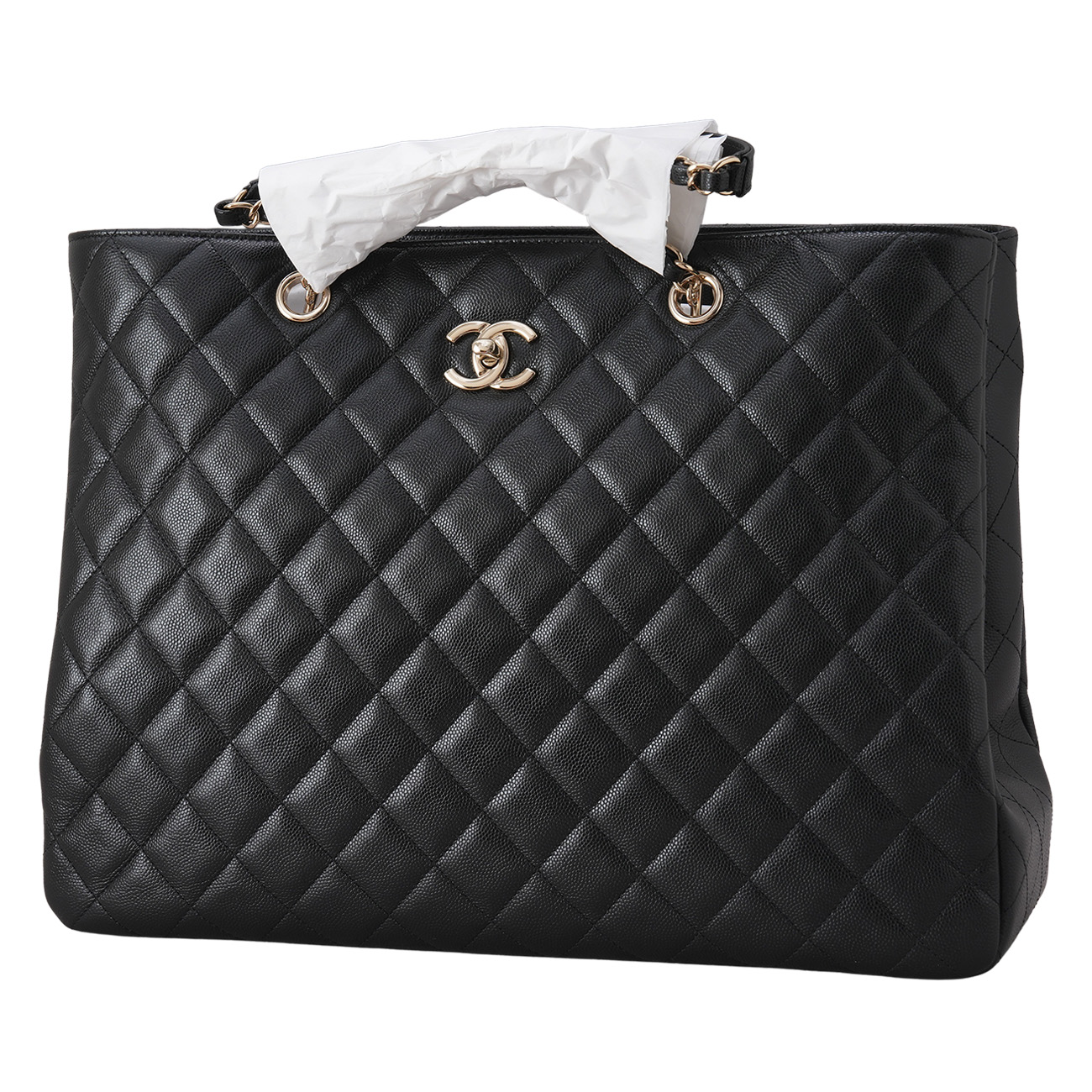 CHANEL(USED)샤넬 A91046 캐비어 타임리스 쇼퍼백