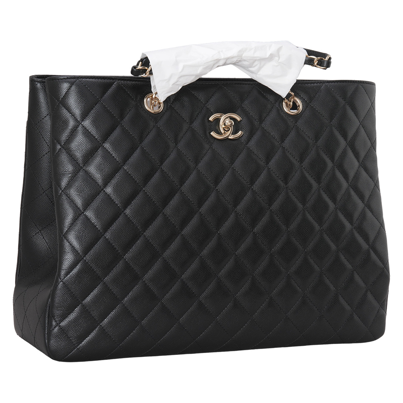CHANEL(USED)샤넬 A91046 캐비어 타임리스 쇼퍼백