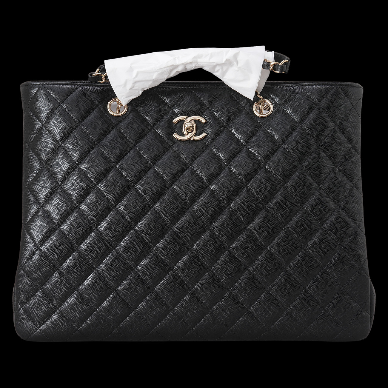 CHANEL(USED)샤넬 A91046 캐비어 타임리스 쇼퍼백