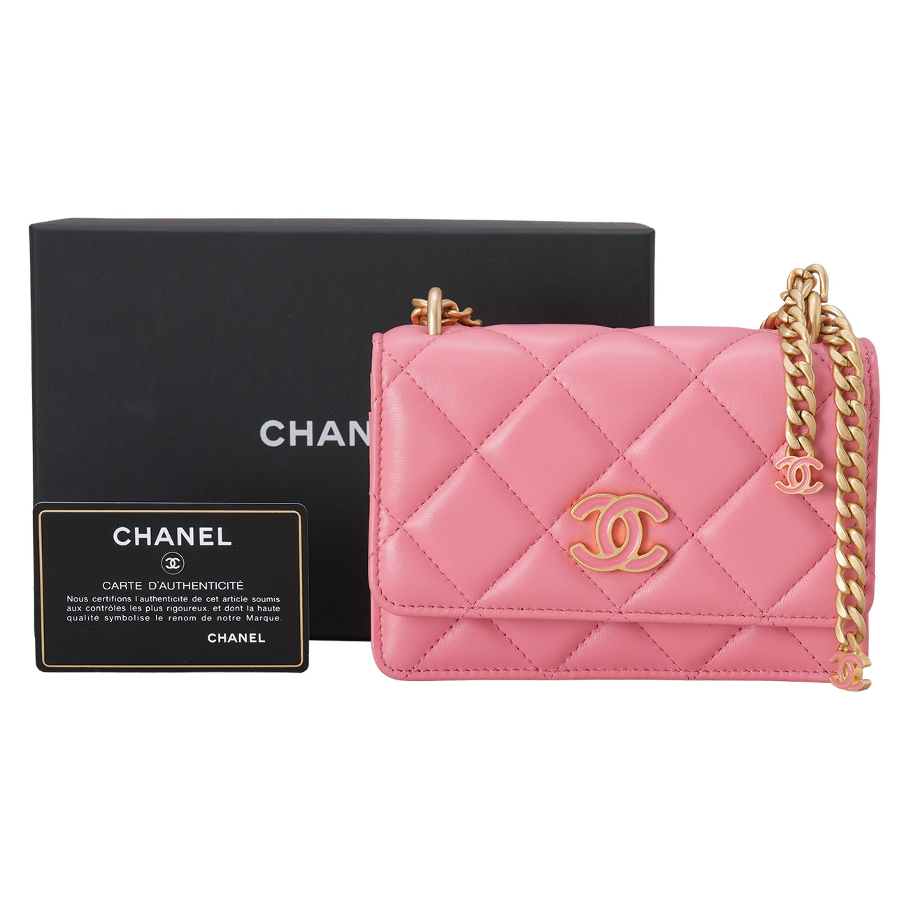 CHANEL(USED)샤넬 AP2635 램스킨 미니 플랩백