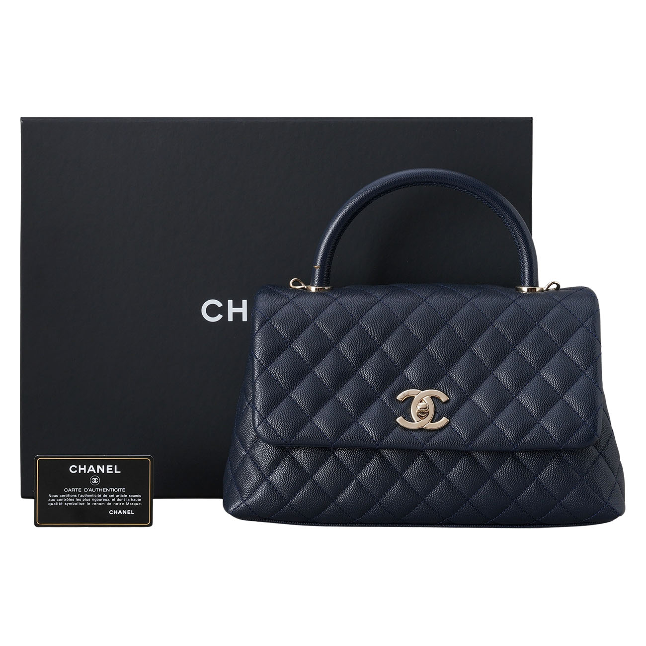 CHANEL(USED)샤넬 캐비어 코코핸들 28