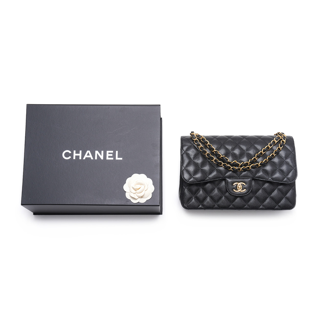 CHANEL(USED)샤넬 캐비어 클래식 점보 플랩백