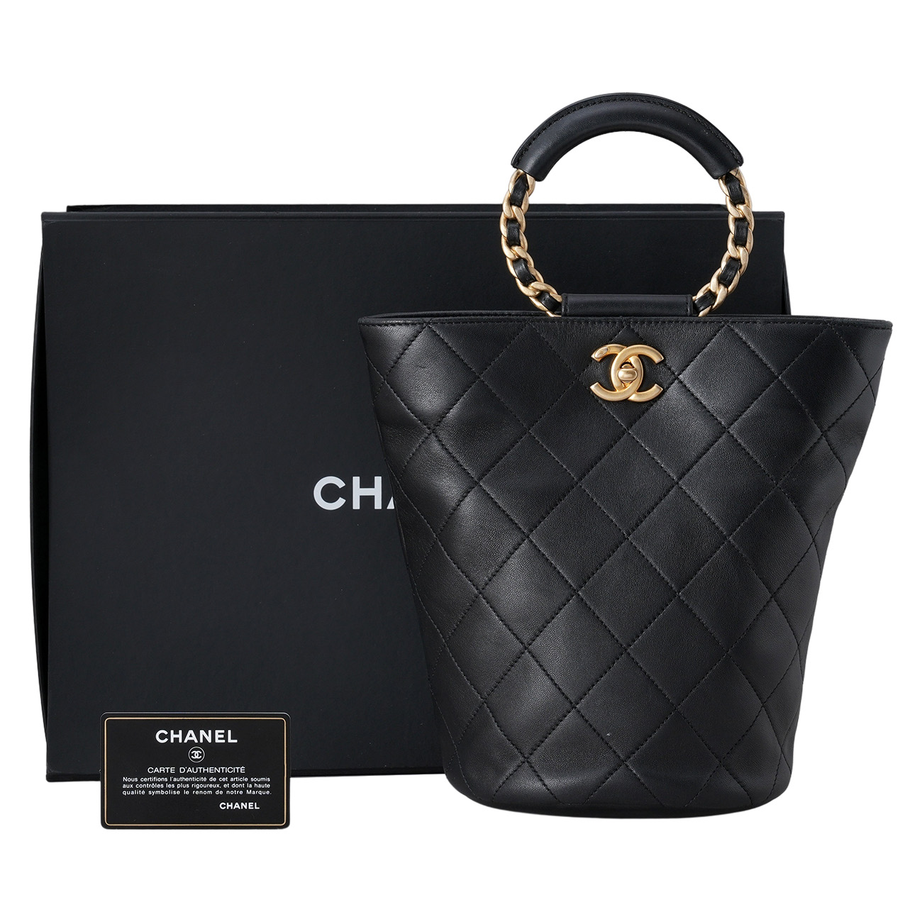 CHANEL(USED)샤넬 시즌 탑핸들 버킷 백팩