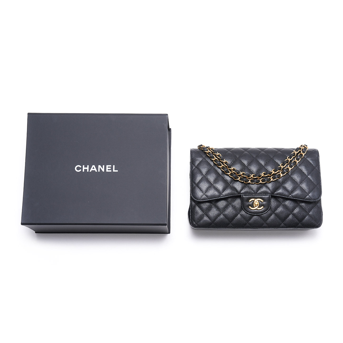 CHANEL(USED)샤넬 A58600 캐비어 클래식 라지 플랩백