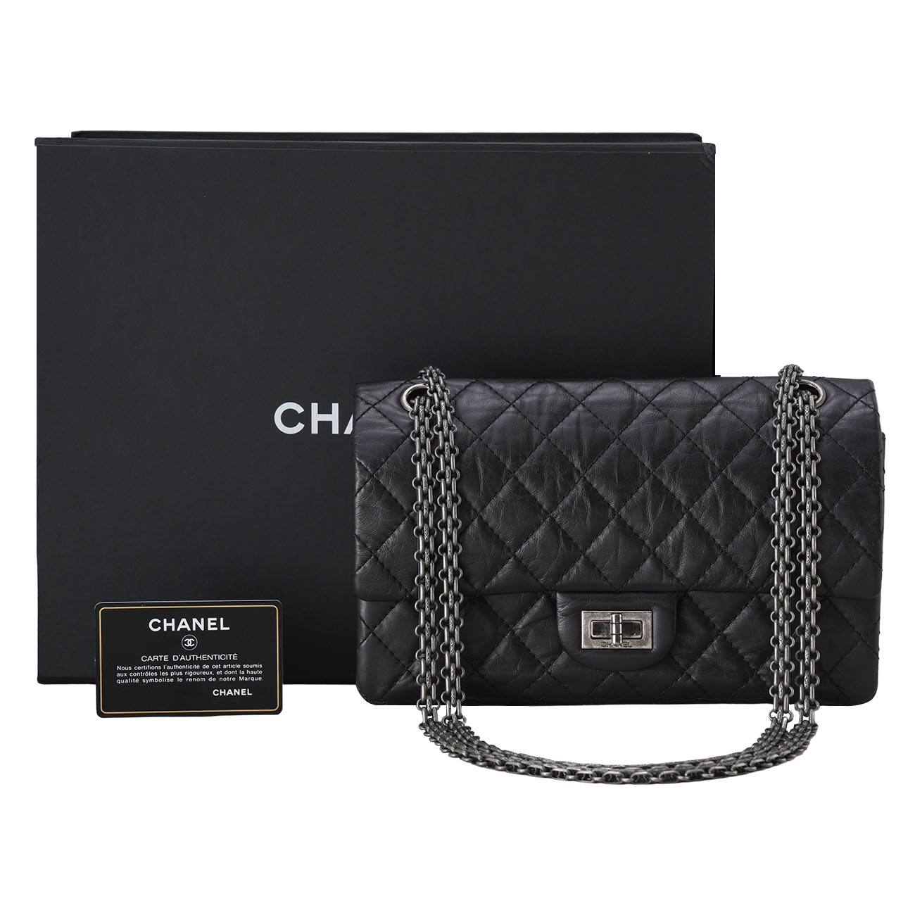 CHANEL(USED)샤넬 A37586 2.55 빈티지 미듐 플랩백