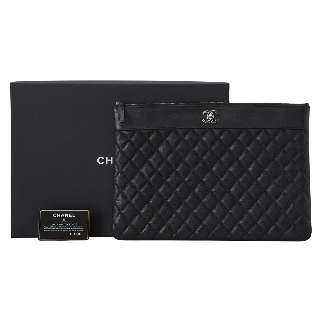 CHANEL(USED)샤넬 A80993 마드모아젤 클러치 라지