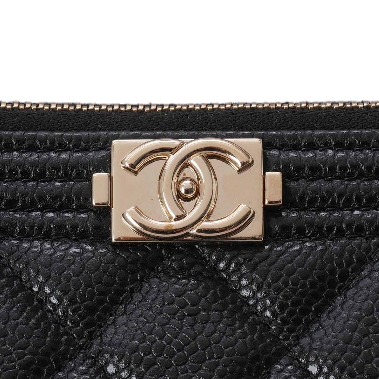 CHANEL(USED)샤넬 캐비어 보이샤넬 클러치 라지