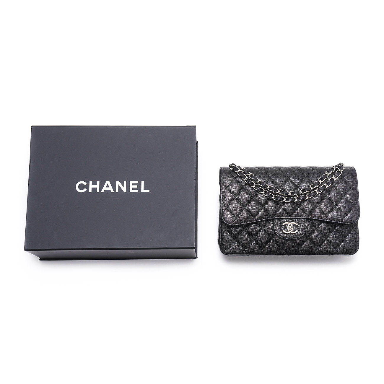 CHANEL(USED)샤넬 캐비어 클래식 점보 플랩백