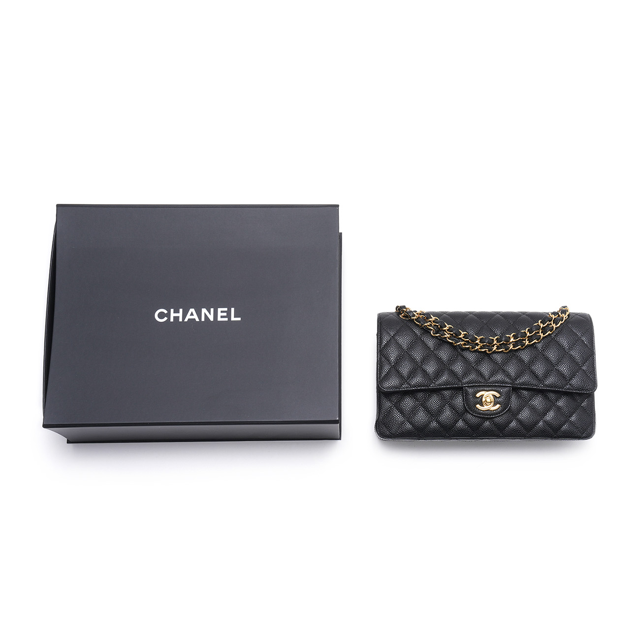 CHANEL(USED)샤넬 캐비어 클래식 미듐 플랩백