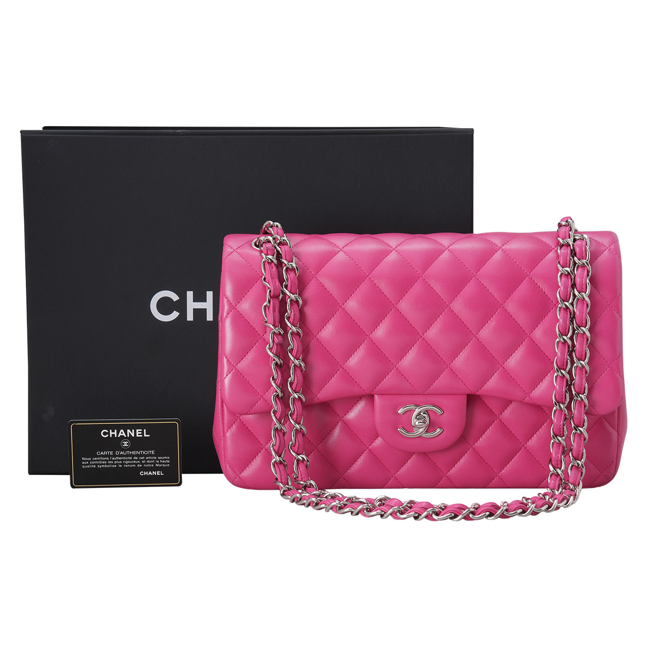 CHANEL(USED)샤넬 A58600 램스킨 클래식 라지 플랩백