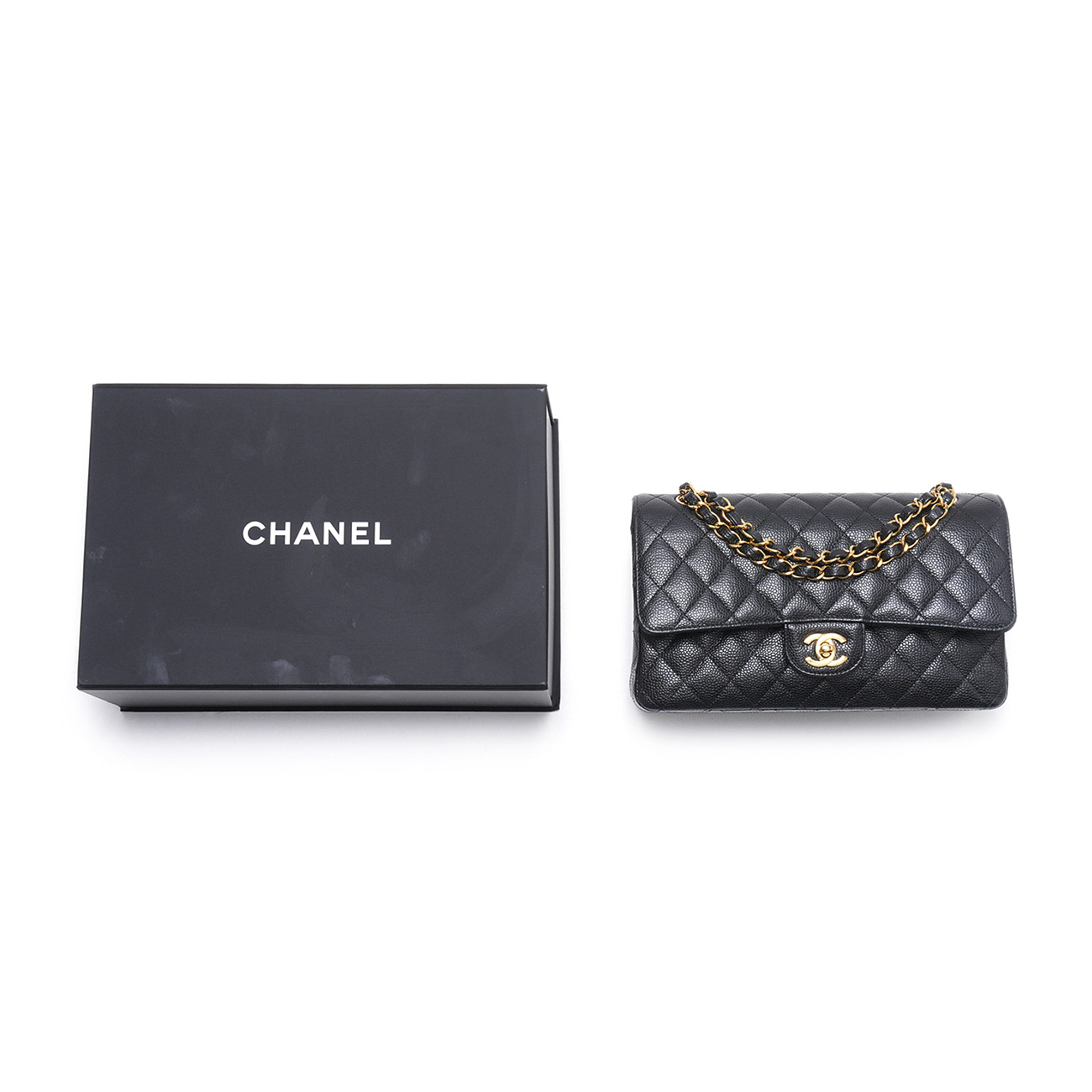 CHANEL(USED)샤넬 캐비어 클래식 미듐 플랩백