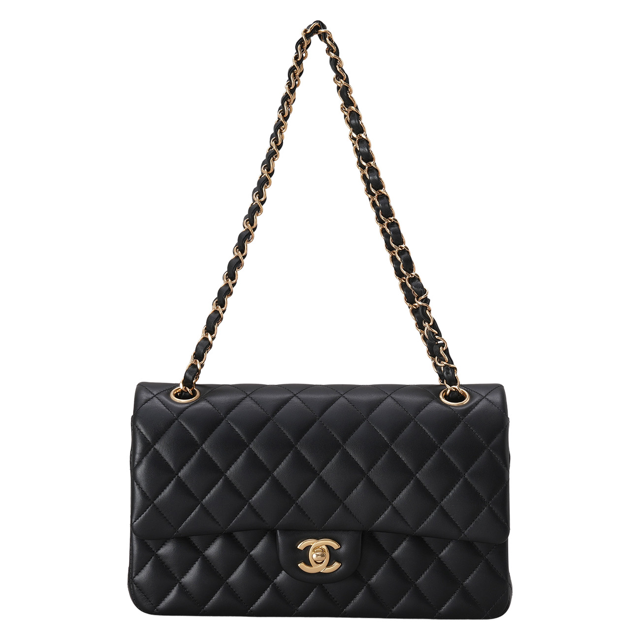 CHANEL(USED)샤넬 램스킨 클래식 미듐 플랩백
