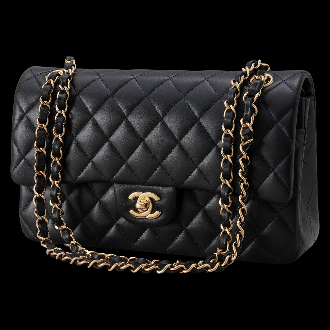 CHANEL(USED)샤넬 램스킨 클래식 미듐 플랩백