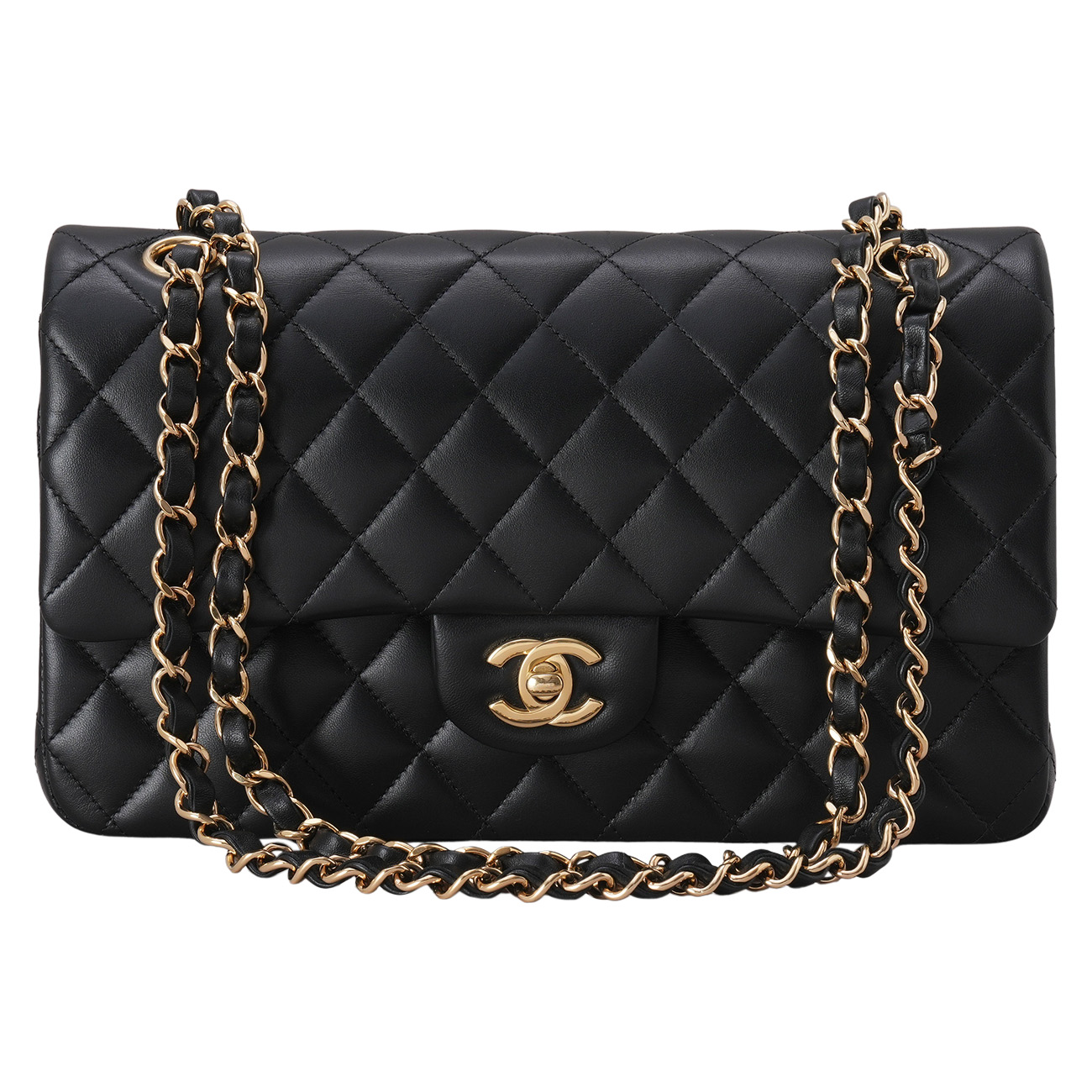 CHANEL(USED)샤넬 램스킨 클래식 미듐 플랩백
