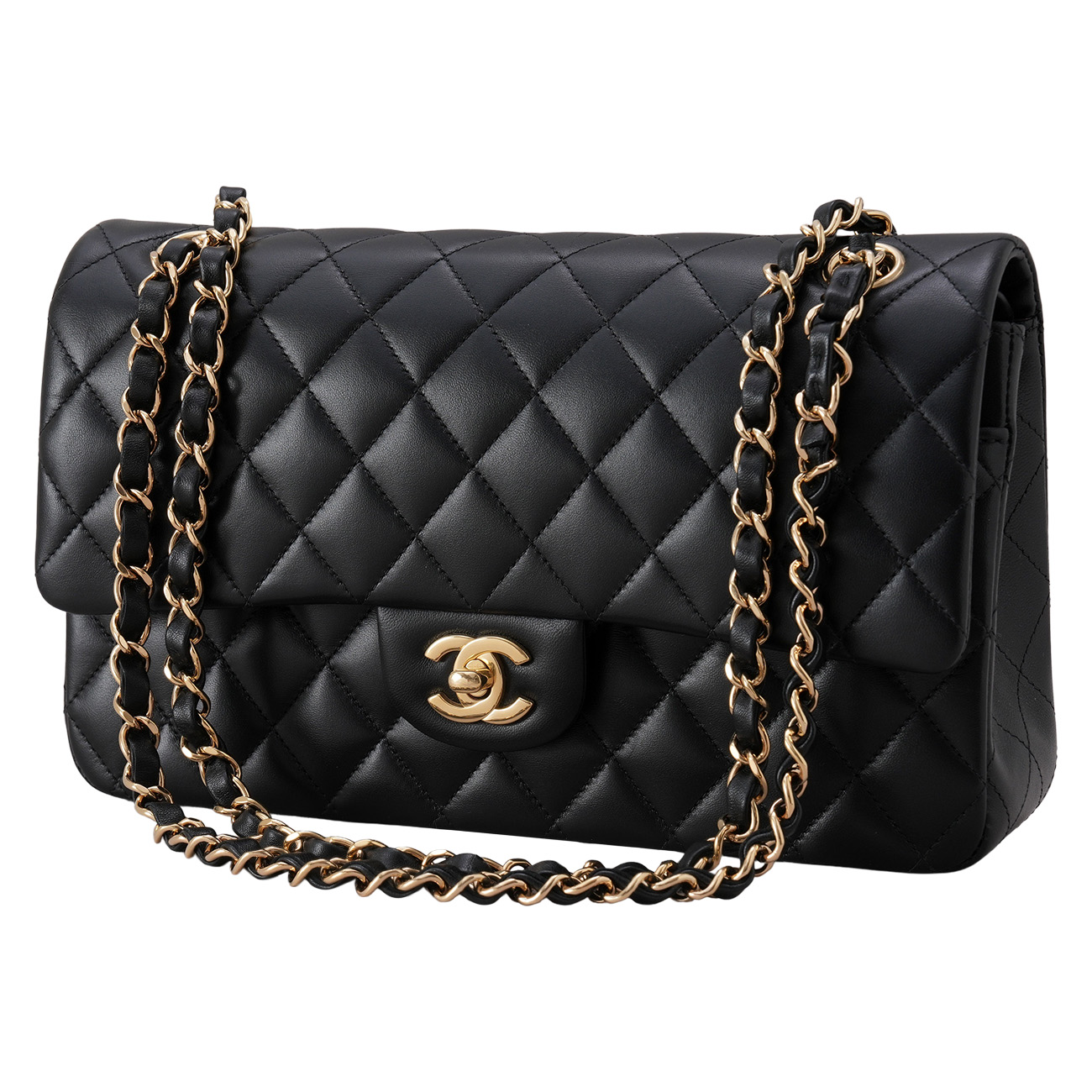 CHANEL(USED)샤넬 램스킨 클래식 미듐 플랩백