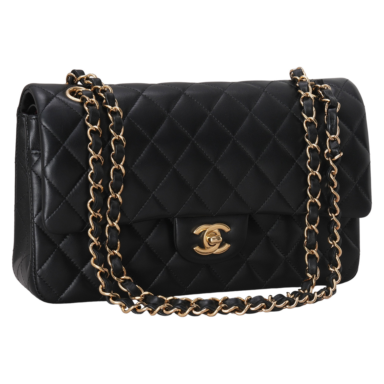 CHANEL(USED)샤넬 램스킨 클래식 미듐 플랩백