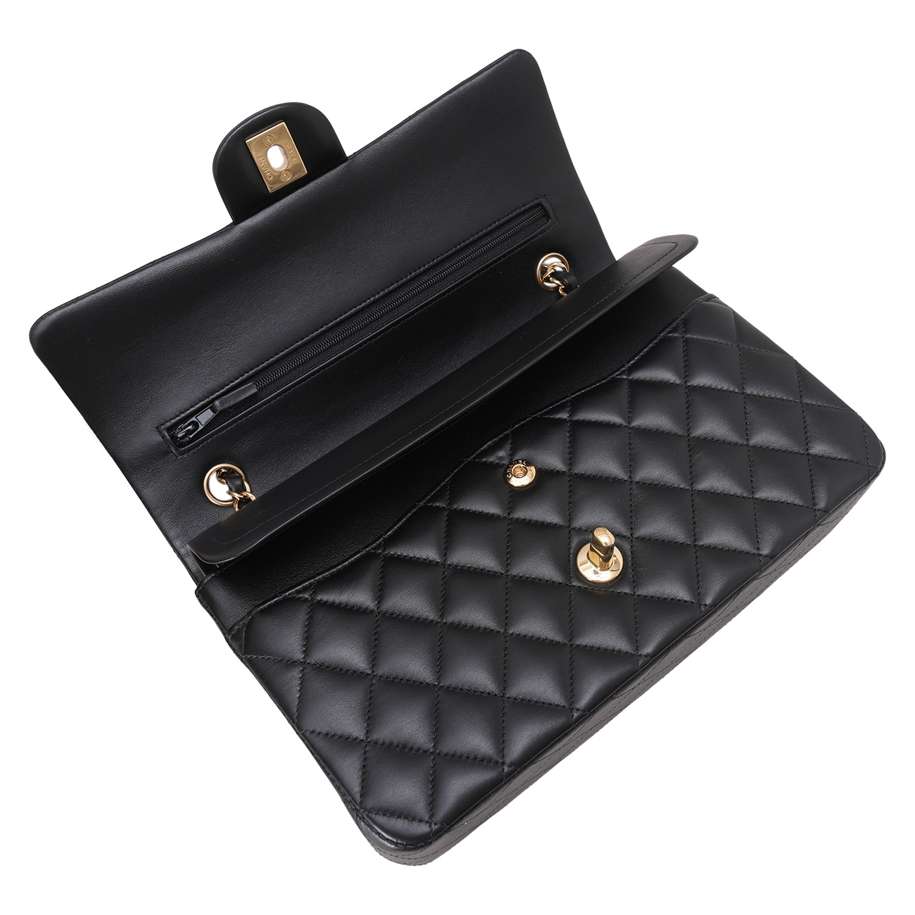 CHANEL(USED)샤넬 램스킨 클래식 미듐 플랩백