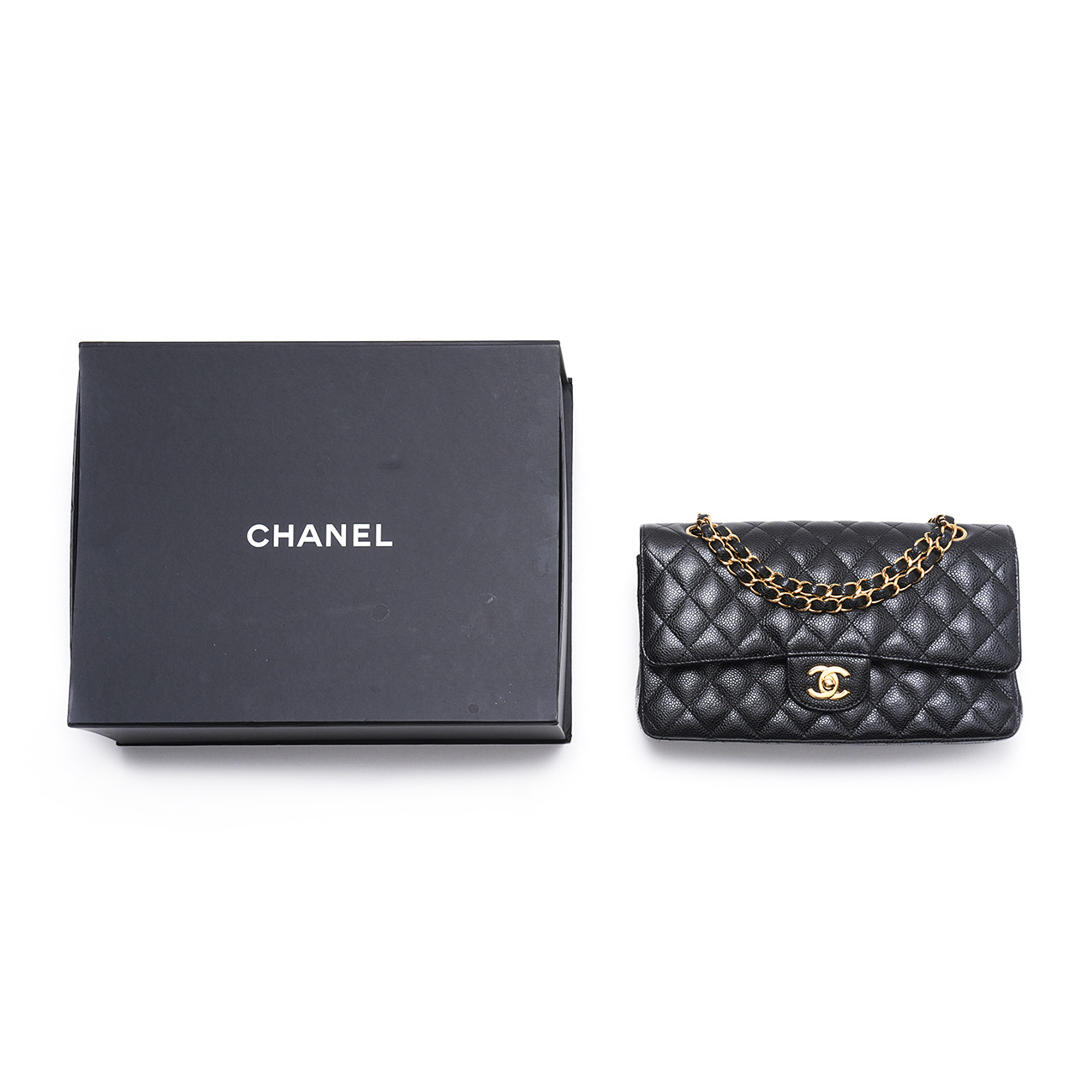 CHANEL(USED)샤넬 캐비어 클래식 미듐 플랩백