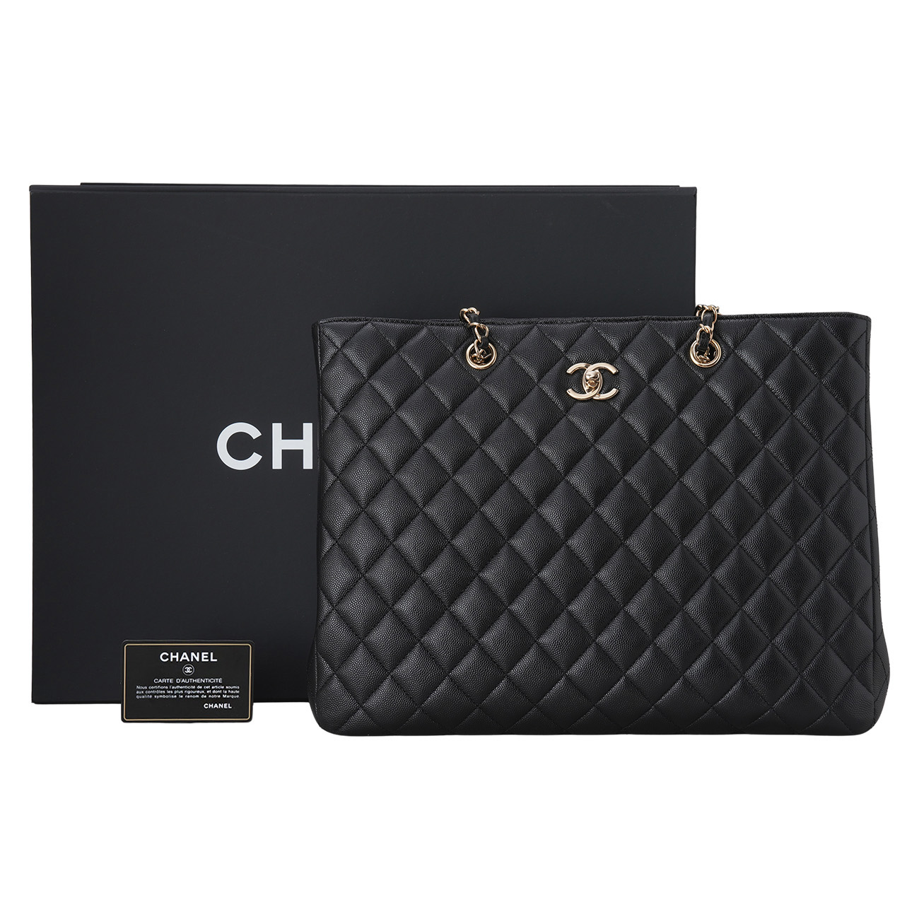 CHANEL(USED)샤넬 A91046 캐비어 타임리스 쇼퍼백
