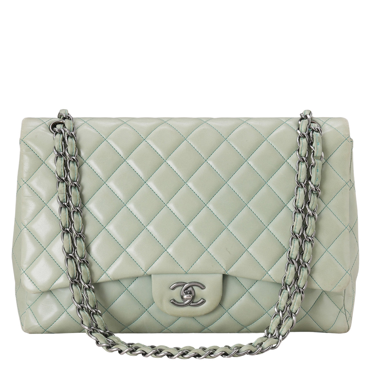 CHANEL(USED)샤넬 램스킨 클래식 맥시 원플랩백