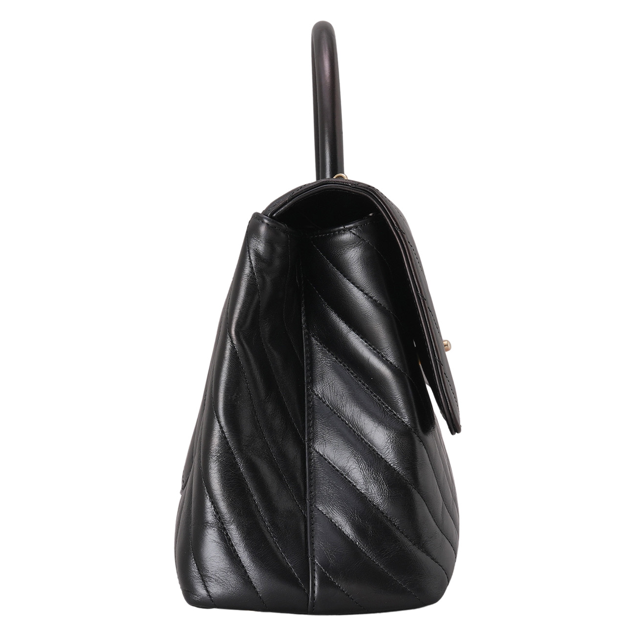 CHANEL(USED)샤넬 쉐브론 코코핸들 라지