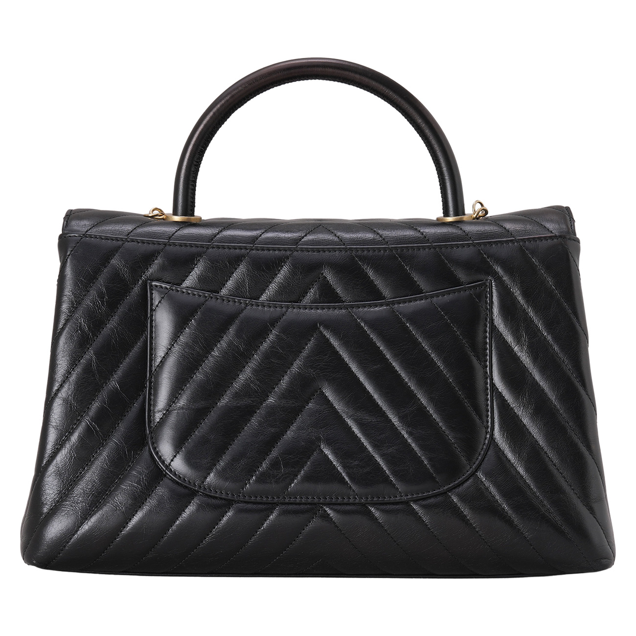 CHANEL(USED)샤넬 쉐브론 코코핸들 라지
