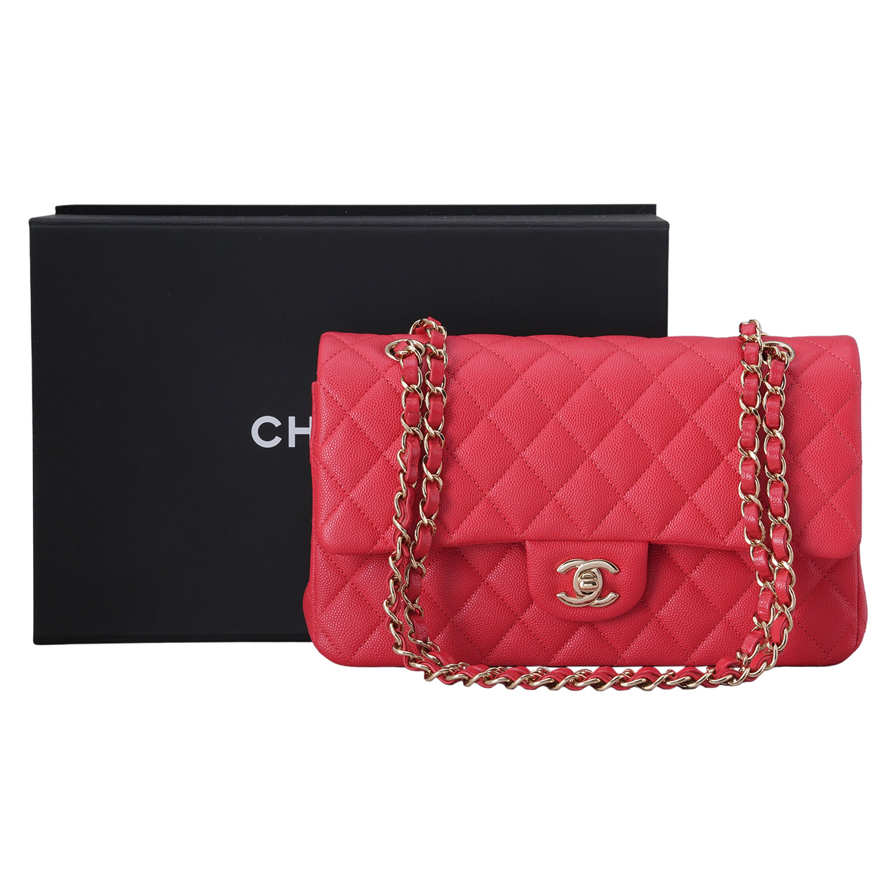 CHANEL(USED)샤넬 캐비어 클래식 미듐 플랩백