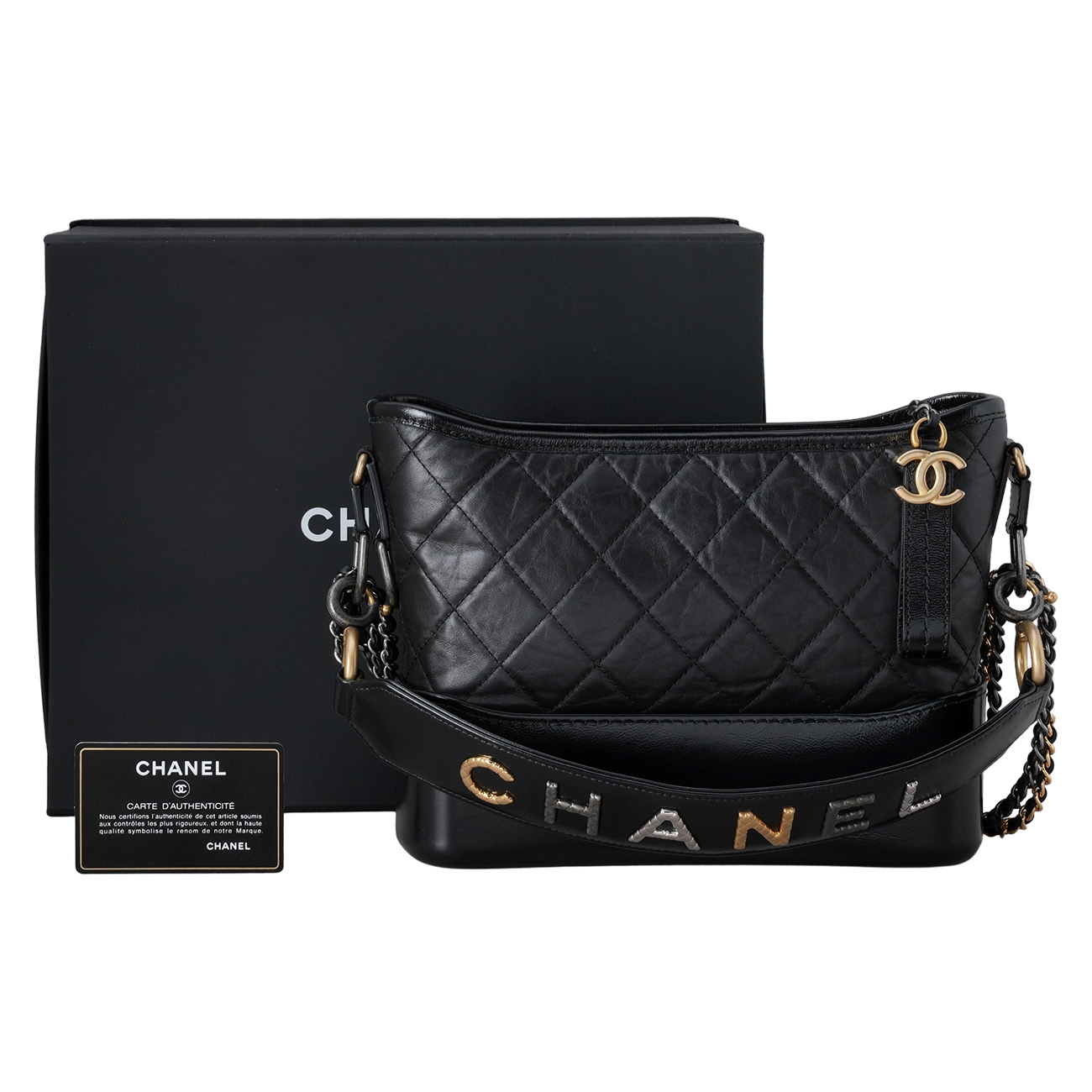 CHANEL(USED)샤넬 가브리엘 호보 미듐 & 레터링 스트랩