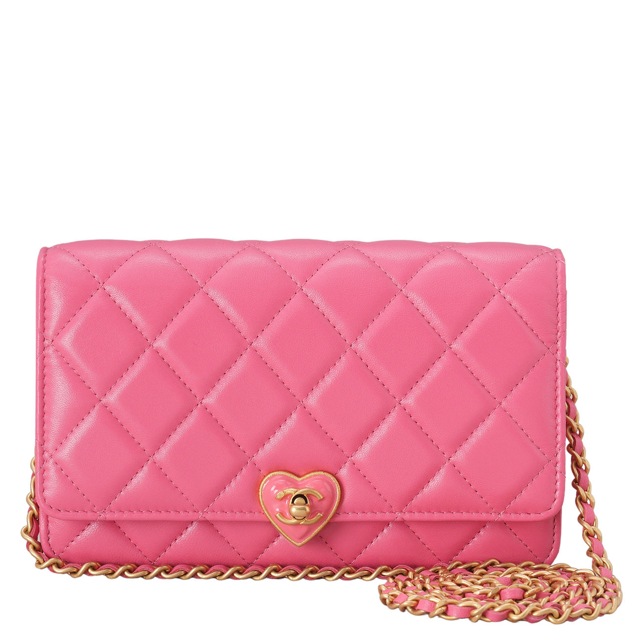 CHANEL(USED)샤넬 AP3285 하트 턴 락 WOC