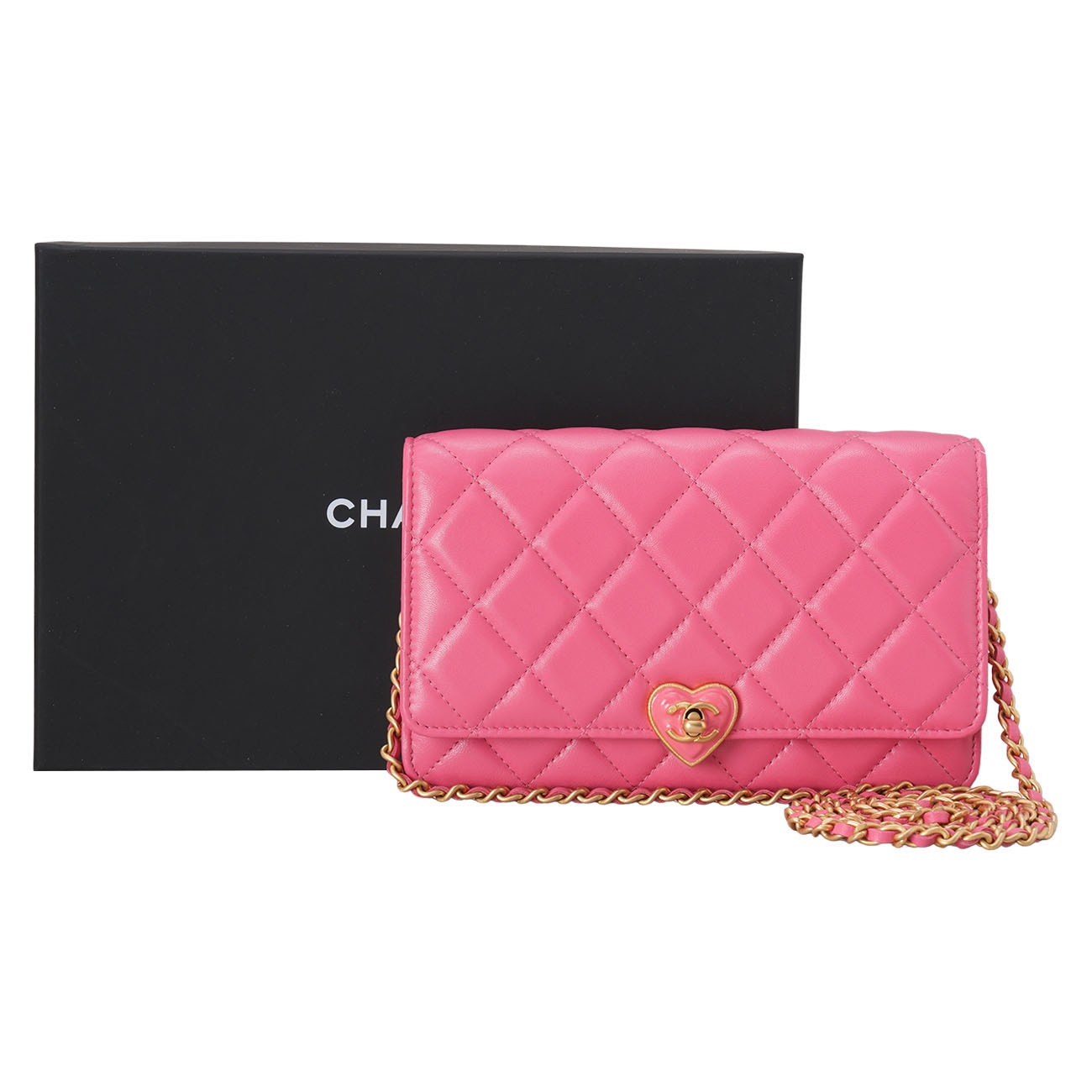 CHANEL(USED)샤넬 AP3285 하트 턴 락 WOC