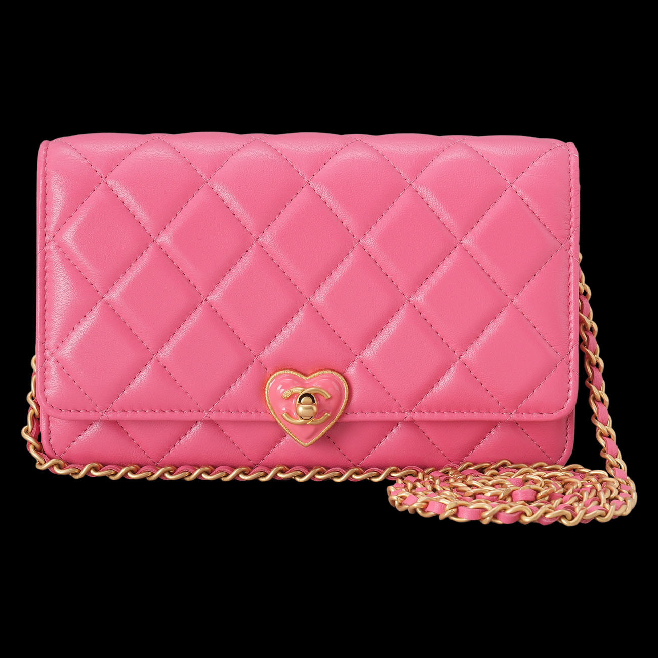 CHANEL(USED)샤넬 AP3285 하트 턴 락 WOC