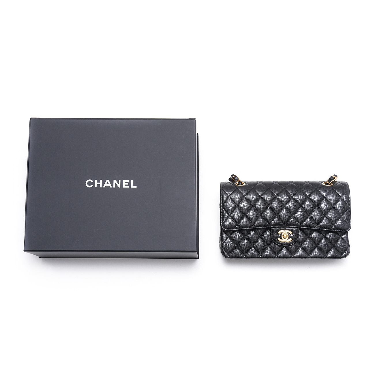 CHANEL(USED)샤넬 캐비어 클래식 미듐 플랩백
